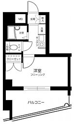東京メトロ丸ノ内線 東高円寺駅 徒歩8分の賃貸マンション 2階1Kの間取り