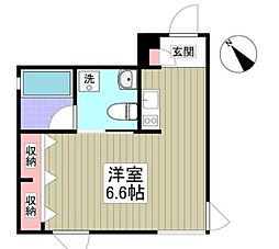 FARE中野6 ワンルームの間取図画像