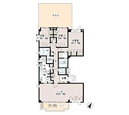 徳川山パーク・マンション 1階3LDKの間取り
