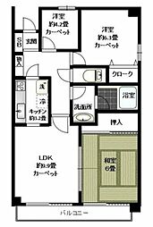 ノヴァ目黒南 3LDKの間取図画像