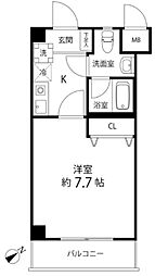 ルート相模ケ丘 1Kの間取図画像