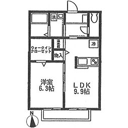 間取図画像 1LDK