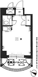 日興パレス伊勢佐木町北 ワンルームの間取図画像