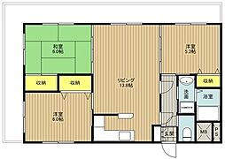 リヴィエール船堀 3LDKの間取図画像