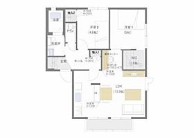 ヴィラージュ冠I 202 ｜ 宮城県多賀城市新田字南関合35-2（賃貸アパート2LDK・2階・53.00㎡） その2