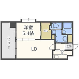 S-FORT筑紫通り 1LDKの間取図画像