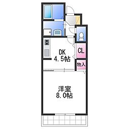 アルシオネ 1DKの間取図画像