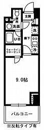 レジディア杉並方南町 1Kの間取図画像