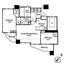 間取図画像 2LDK