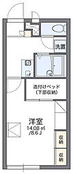 レオパレス藤 1Kの間取図画像