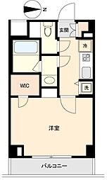 HF中野坂上レジデンス 1Kの間取図画像