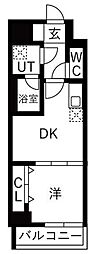 OAKLANCE 森下II(旧TRADIS森下II) 1DKの間取図画像