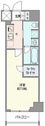 ステージグランデ亀有アジールコート 1Kの間取図画像