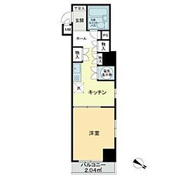 ライオンズマンション初台第3 1Kの間取図画像