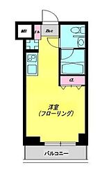 ヴィブレ西荻 ワンルームの間取図画像