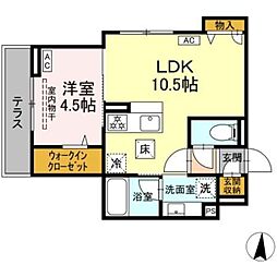 D-Kowari 1LDKの間取図画像