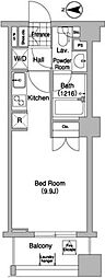 COMFORIA大山 ワンルームの間取図画像