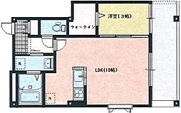 クリア・N 1LDKの間取図画像
