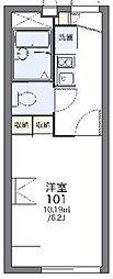 レオパレスがじゅまる 1Kの間取図画像