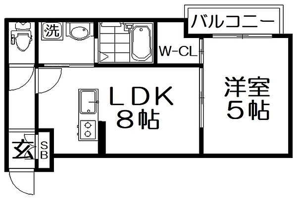 EASE.Korien ｜大阪府枚方市南中振１丁目(賃貸アパート1LDK・3階・29.39㎡)の写真 その2