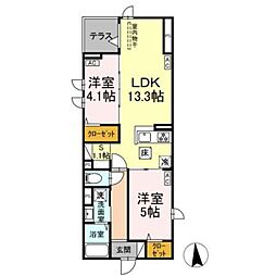 間取図画像 2SLDK