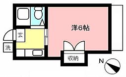 ラフィナテッツァ 1Kの間取図画像