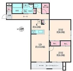 SOLANAII 2SLDKの間取図画像
