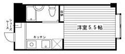 ヴェールヨコハマ 1Kの間取図画像