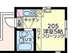 ブルーノート・キャンパス ワンルームの間取図画像