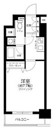 プレール・ドゥーク京橋 1Kの間取図画像