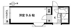 ロイヤルマンション柳沢5 1Kの間取図画像