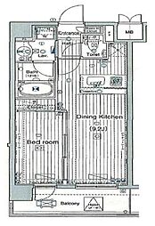 ガラ・ステージ南大塚 1LDKの間取図画像