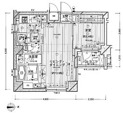 ダイナシティ糀谷 1LDKの間取図画像