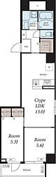 石見ビル 2LDKの間取図画像