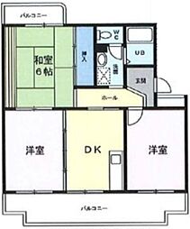 シャトレー・シラハタ 3DKの間取図画像