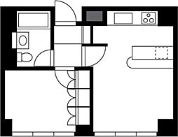MANORHOUSE四谷 1LDKの間取図画像