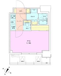 RBM巣鴨レジデンス壱番館 1Kの間取図画像