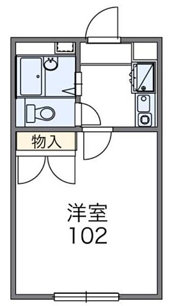 レオパレスルネッサ 204｜神奈川県横浜市青葉区藤が丘２丁目(賃貸アパート1K・2階・23.18㎡)の写真 その2