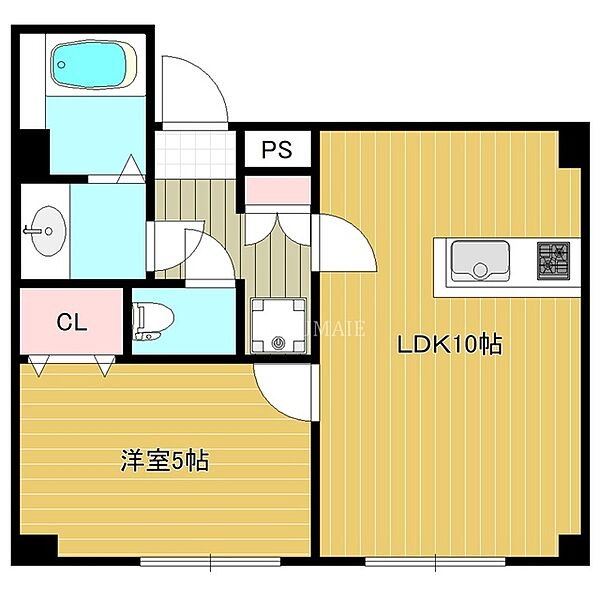 ザ　コート静 301｜東京都葛飾区新小岩２丁目(賃貸マンション1LDK・3階・39.69㎡)の写真 その2