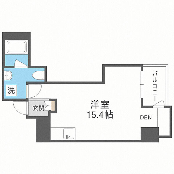 レジディア西新 305｜福岡県福岡市早良区西新４丁目(賃貸マンション1R・3階・34.87㎡)の写真 その2