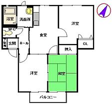 ハピネス高柳　Ｃ棟 C0202 ｜ 熊本県宇土市高柳町120-1（賃貸アパート3DK・2階・56.78㎡） その2