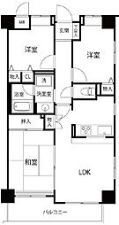 グリーンコート 3LDKの間取図画像