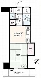 ライオンズマンション関内第3 1DKの間取図画像