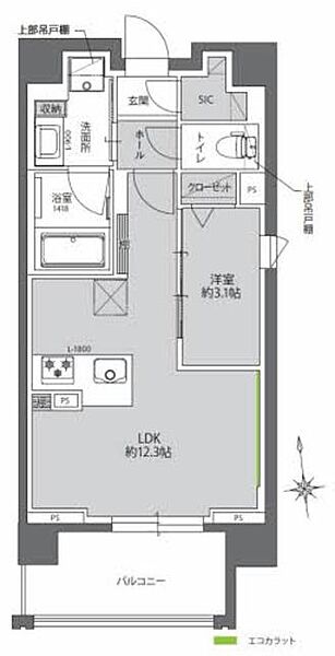 ウェルホームズ法円坂 0603｜大阪府大阪市中央区法円坂１丁目(賃貸マンション1LDK・6階・40.40㎡)の写真 その2