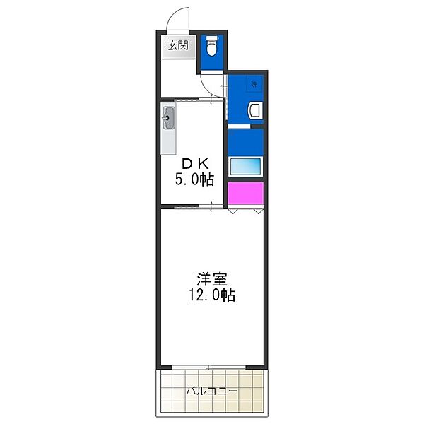 ビッグルーム平野 ｜大阪府大阪市平野区瓜破３丁目(賃貸マンション1DK・2階・35.15㎡)の写真 その2