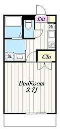 アンプルールブワmer 1Kの間取図画像