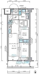 品川区東品川4丁目マンション 2LDKの間取図画像