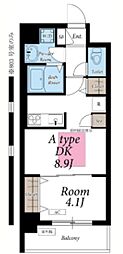 リブリーMYT 1DKの間取図画像