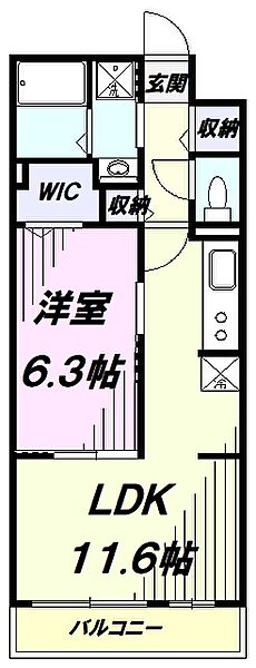 ティーフレイム 303｜東京都東村山市恩多町３丁目(賃貸アパート1LDK・2階・42.59㎡)の写真 その2