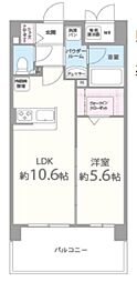 JR東海道・山陽本線 茨木駅 徒歩14分の賃貸マンション 4階1LDKの間取り